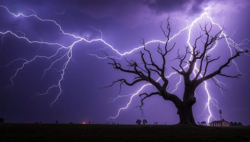 Lightning Strikes on Trees